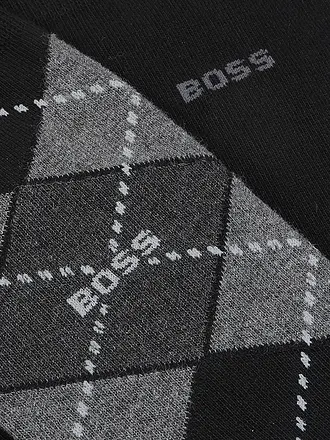 BOSS | Chaussettes lot de 2 gris moyen | schwarz